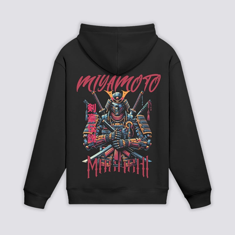 Hoodie Miyamoto Musashi - 二刀流 — Noir