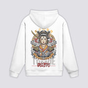 Hoodie Tomoe Gozen - 女武者 — Blanc