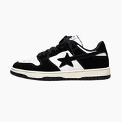 Sneakers Graffiti 'Hoshi'— basket japonaise streetwear cream graffiti vue détail