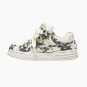 Sneakers Minimalistes 'Yuki'— basket japonaise cream blanc — vue de détail