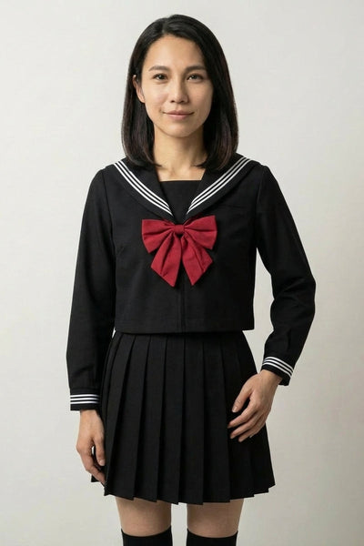 Uniforme Scolaire Japonais Bordeaux 'Kuro'