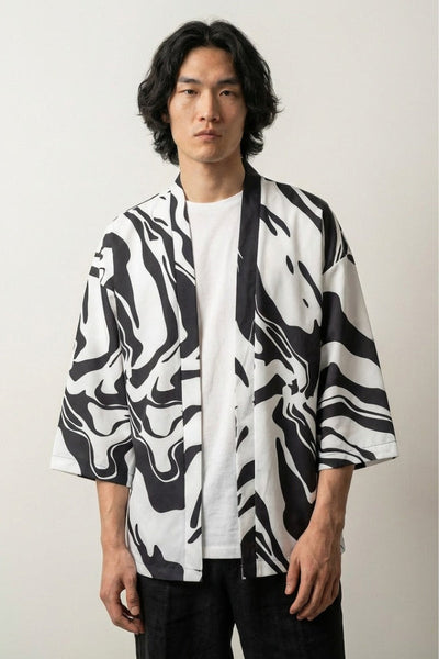 Kimono Blanc et Noir 'Édition Kaïto'
