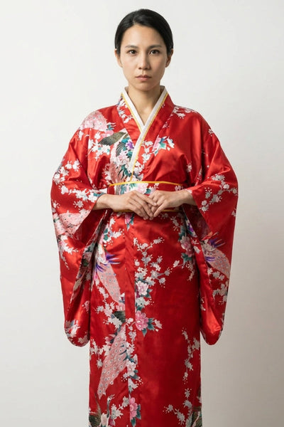 Kimono Rouge Paon 'Kurenai'