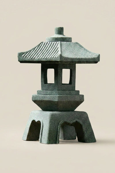 Lanterne japonaise d'extérieur en pierre 'Fuku'