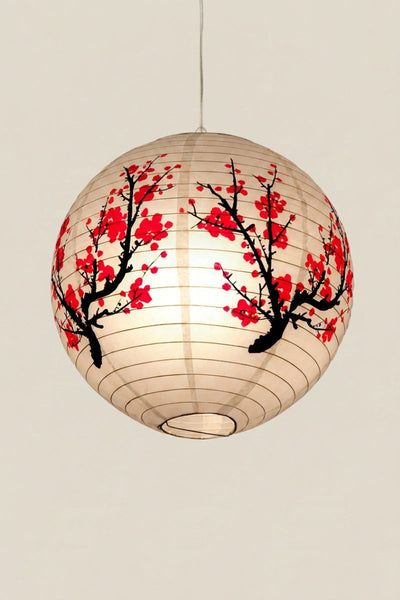 Lanterne japonaise à fleurs