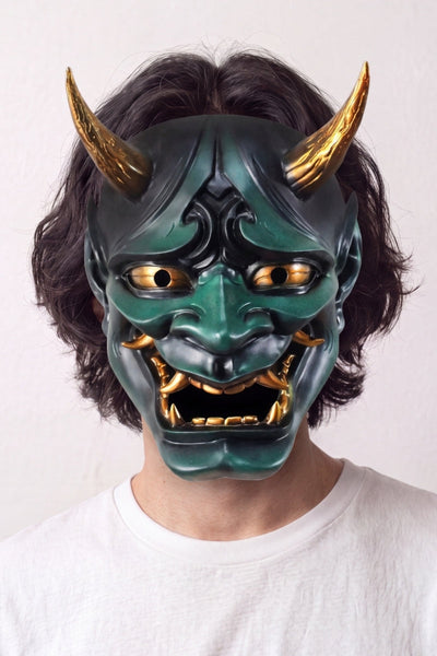 Masque Japonais Oni Hannya Vert 'Akuryō'