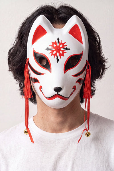 Masque Japonais Renard Sceau Étoilé 'Hoshi'