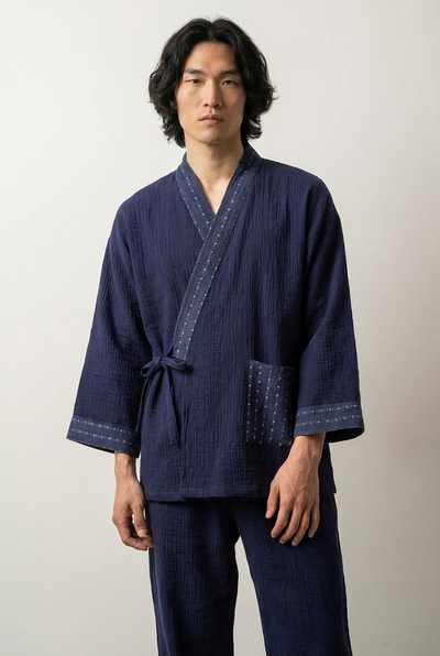 Pyjama Kimono Japonais 'Konjiki'