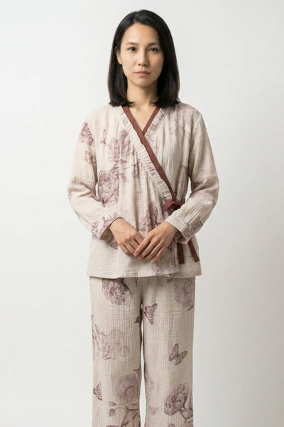 Pyjama Japonais Cocooning Papillon 'Botanchou'