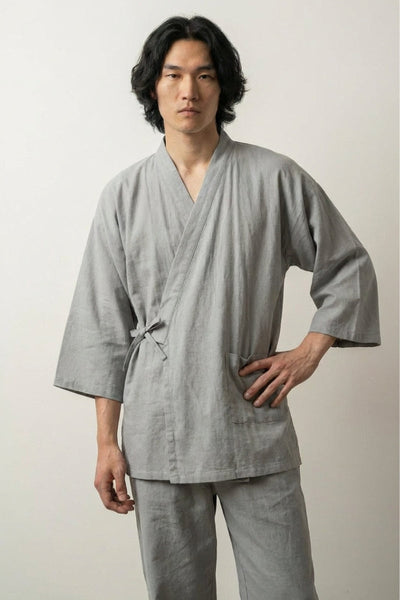 Pyjama Jinbei Vert 'Moegi'