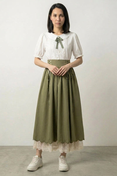 Robe Japonaise Traditionnelle Vert Sauge 'Yomogi'