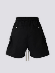 Short cargo japonais noir streetwear urbain à grandes poches utility Japanstreet