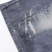 Short denim custom japonais broderies uniques coupe relâchée y2k tokyo Japanstreet