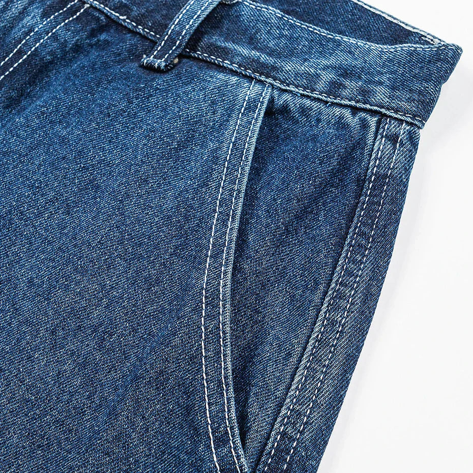 Short denim japonais brut raw denim coupe relâchée streetwear y2k Japanstreet