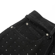 Short denim japonais strass coupe relâchée bling streetwear Tokyo Japanstreet