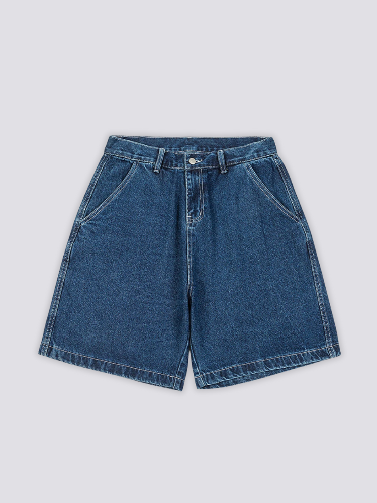Short en jean japonais brut detail des coutures et finition selvedge Japanstreet