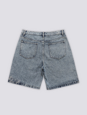 Short jean patchwork délavé à insert star streetwear tokyo Japanstreet