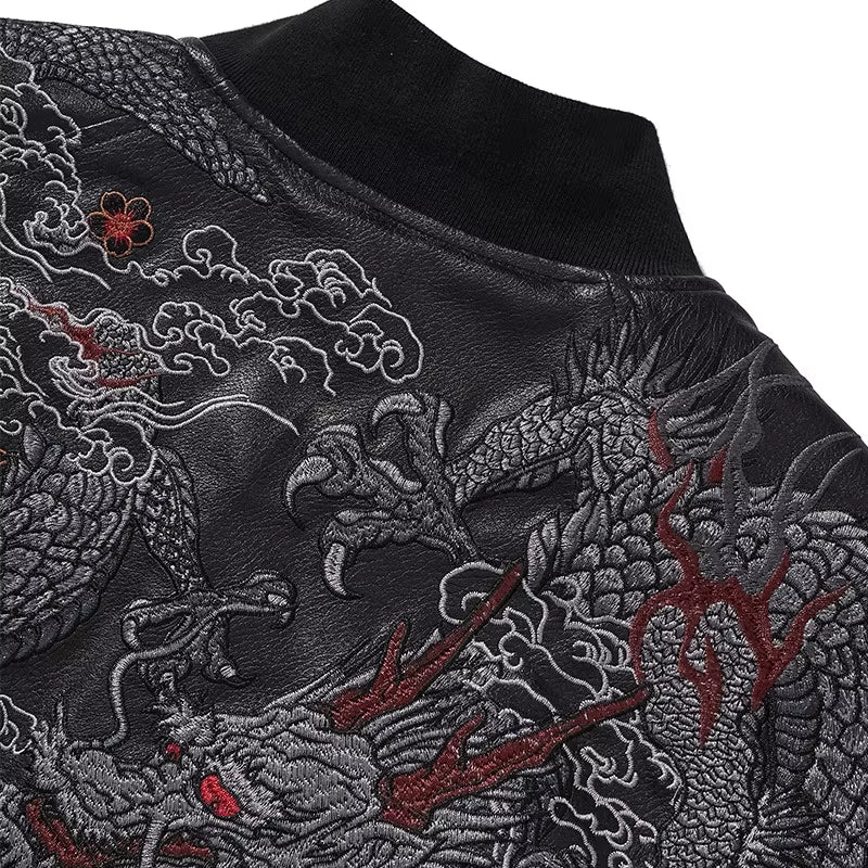 Sukajan Authentique Akaryu polyester broderie japonaise streetwear Japanstreet