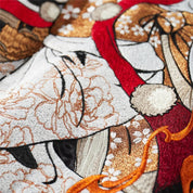 Sukajan Kitsune Akuma no Hana polyester broderie japonaise streetwear japonais Japanstreet