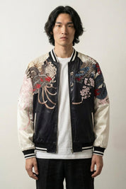 Sukajan Esprits Brodés Byakko no Hi polyester broderie japonaise streetwear japonais Japanstreet