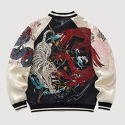Sukajan Esprits Brodés Byakko no Hi polyester broderie japonaise streetwear japonais Japanstreet