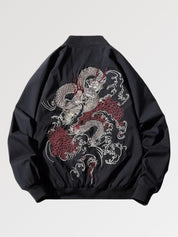 Bomber Jacket Japan Classical Ryu polyester broderie japonaise streetwear Japanstreet