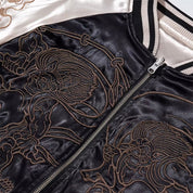 Sukajan Yokai Japonais Fujin Raijin polyester broderie japonaise streetwear japonais Japanstreet