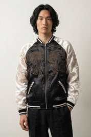 Sukajan Yokai Japonais Fujin Raijin polyester broderie japonaise streetwear japonais Japanstreet