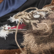 Sukajan Kirin Brodé Getsumei polyester broderie japonaise streetwear japonais Japanstreet