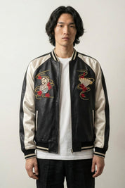 Sukajan Brodé Japonais Hanamachi polyester broderie japonaise streetwear japonais Japanstreet