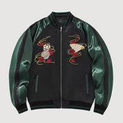 Sukajan Brodé Japonais Hanamachi polyester broderie japonaise streetwear japonais Japanstreet