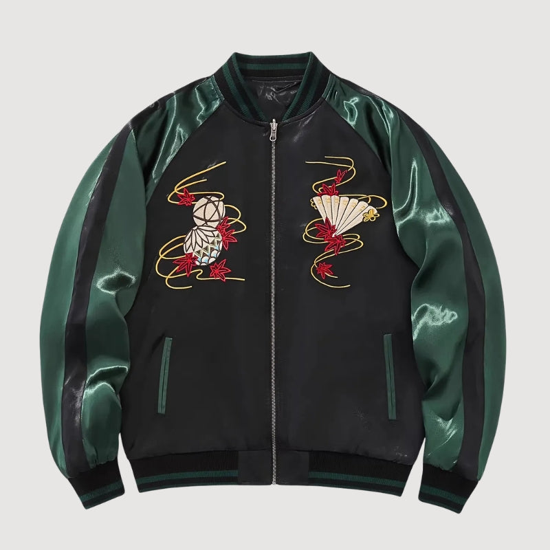 Sukajan Brodé Japonais Hanamachi polyester broderie japonaise streetwear japonais Japanstreet