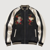 Sukajan Brodé Japonais Hanamachi polyester broderie japonaise streetwear japonais Japanstreet