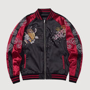 Sukajan Koi Hanami no Taki polyester broderie japonaise streetwear japonais Japanstreet