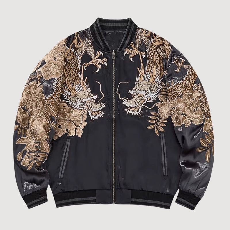 Sukajan Tigre Kazan Tora polyester broderie japonaise streetwear japonais Japanstreet