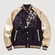 Sukajan Lion Brodé Kogane no Ikari polyester broderie japonaise streetwear japonais Japanstreet