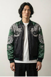 Sukajan Dragon Homme Kurotatsu polyester broderie japonaise streetwear japonais Japanstreet