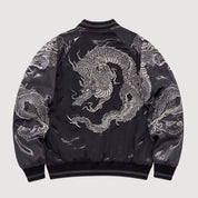Sukajan Dragon Homme Kurotatsu polyester broderie japonaise streetwear japonais Japanstreet