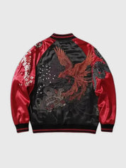 Blouson Sukajan Vintage Mainoho polyester broderie japonaise streetwear Japanstreet