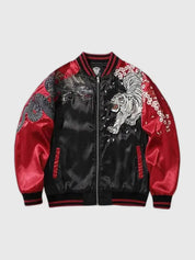 Blouson Sukajan Vintage Mainoho polyester broderie japonaise streetwear Japanstreet