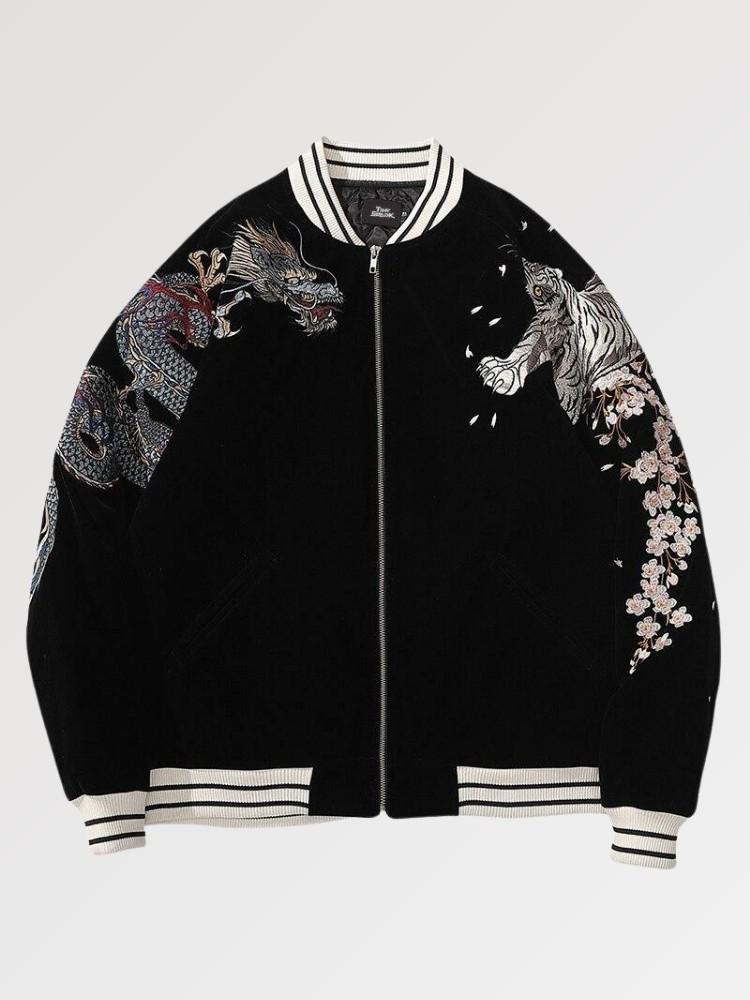 Sukajan Bomber Okaryu polyester broderie japonaise streetwear japonais Japanstreet