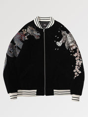 Sukajan Bomber Okaryu polyester broderie japonaise streetwear japonais Japanstreet