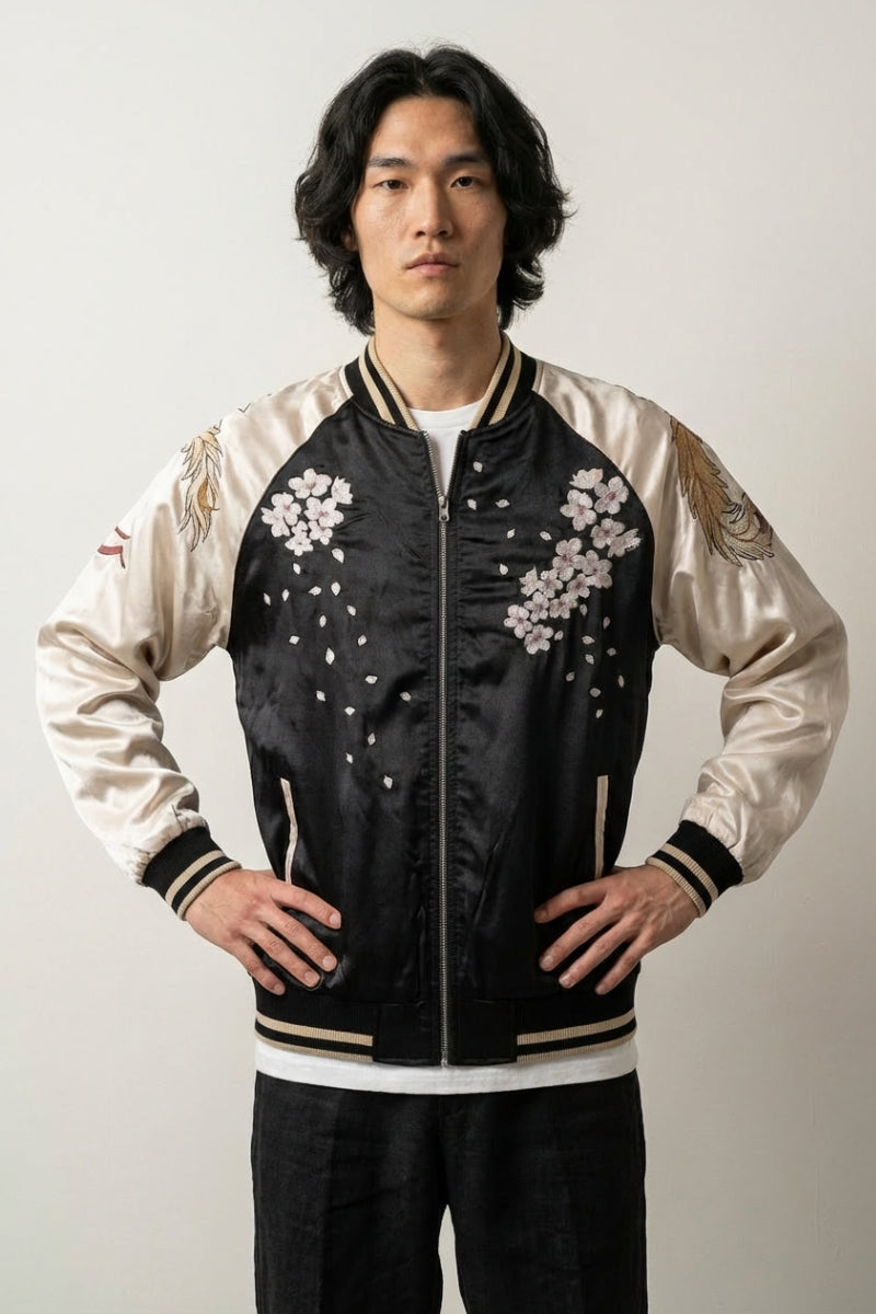 Jacket Sukajan Omotesando polyester broderie japonaise streetwear Japanstreet