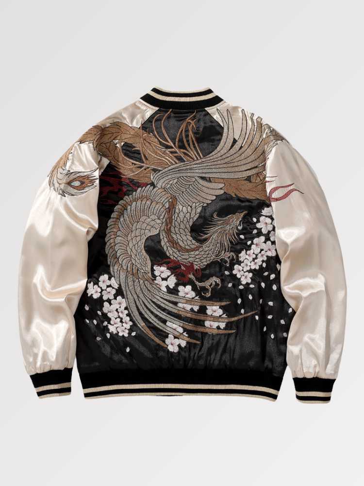 Jacket Sukajan Omotesando polyester broderie japonaise streetwear Japanstreet