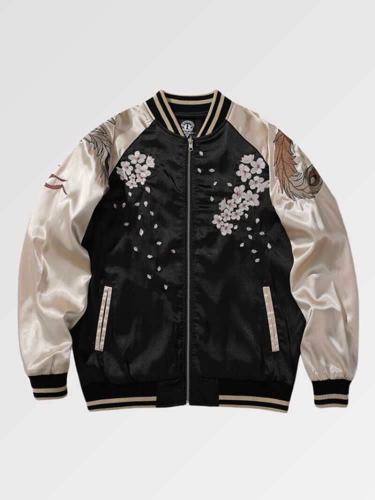 Jacket Sukajan Omotesando polyester broderie japonaise streetwear Japanstreet