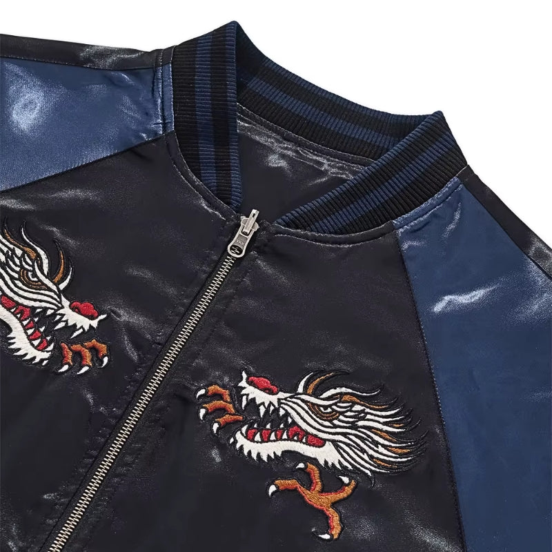 Sukajan Dragon Tokyo Raijin no Tora polyester broderie japonaise streetwear japonais Japanstreet