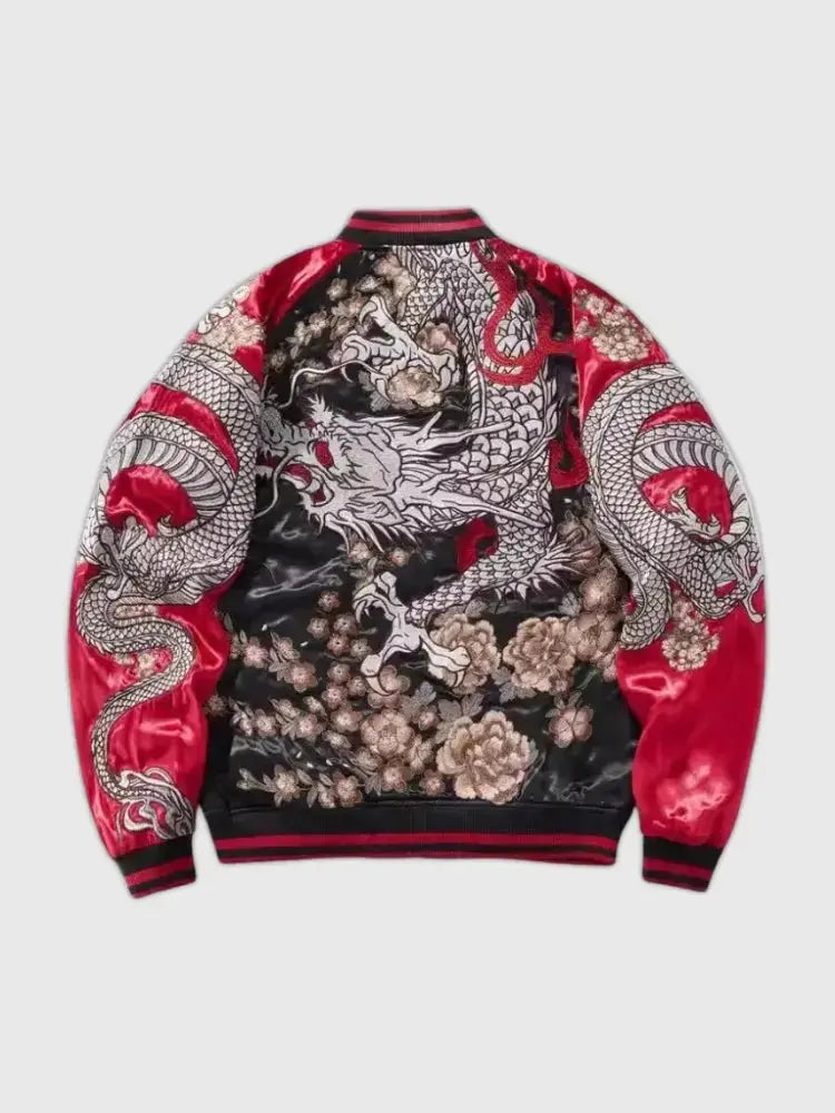 Sukajan Dragon Ryuka no Ito polyester broderie japonaise streetwear Japanstreet
