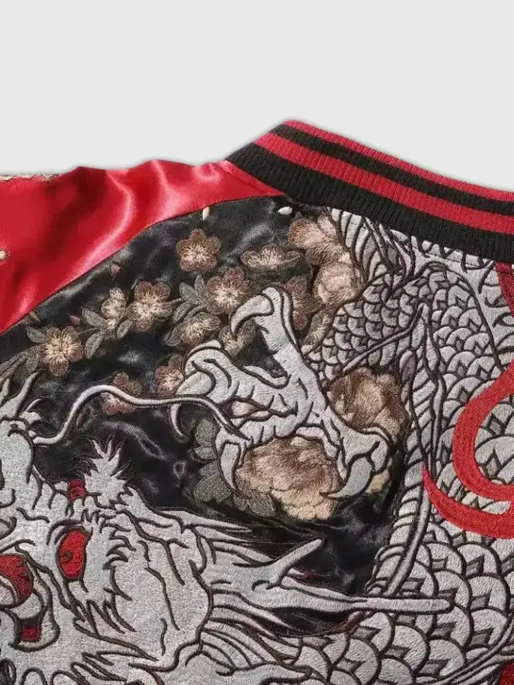 Sukajan Dragon Ryuka no Ito polyester broderie japonaise streetwear Japanstreet