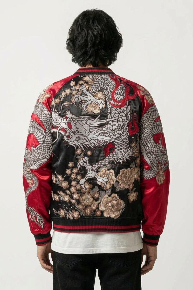 Sukajan Dragon Ryuka no Ito polyester broderie japonaise streetwear Japanstreet