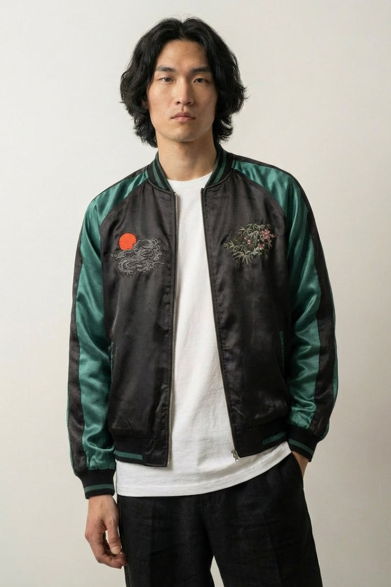 Sukajan Jacket Tiger Seishin polyester broderie japonaise streetwear Japanstreet